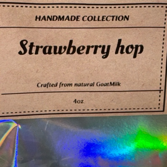 Handcrafted GoatMilk Strawberry Pink Bunny Soap - Picture 4 of 4